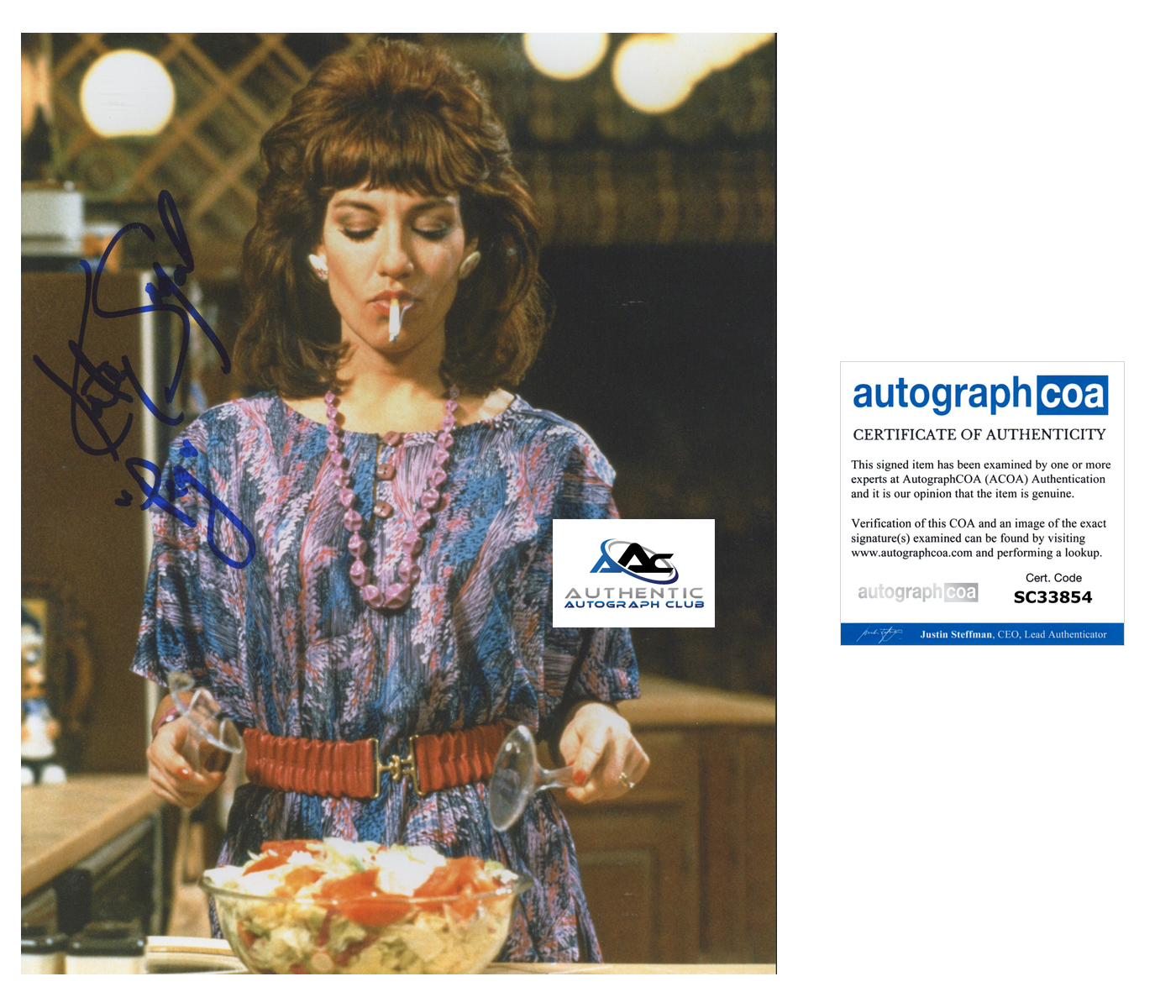 KATEY SEGAL AUTOGRAPH SIGNED MARRIED WITH CHILDREN PEGGY BUNDY 8X10 PHOTO ACOA