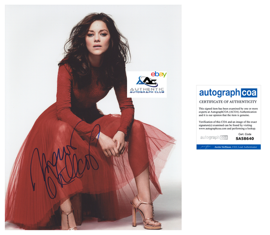 MARION COTILLARD AUTOGRAPH SIGNED 11X14 PHOTO ACOA