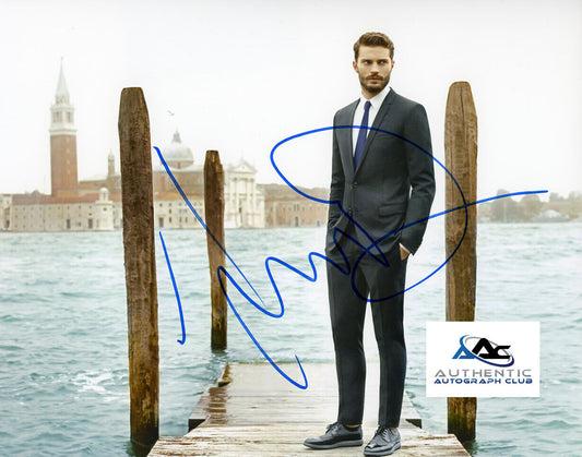 JAMIE DORNAN AUTOGRAPH SIGNED 8X10 PHOTO MODEL ACTOR FIFTY SHADES OF GREY COA