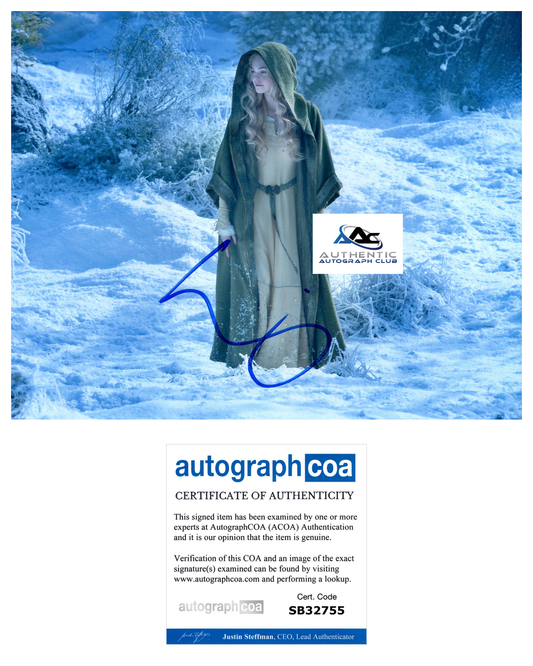 ELLE FANNING AUTOGRAPH SIGNED 8x10 PHOTO MALEFICENT AURORA ACOA