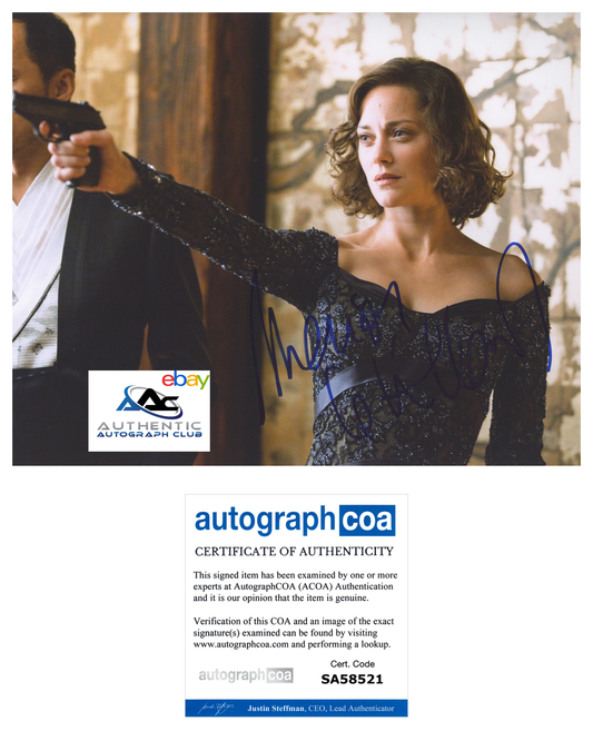 MARION COTILLARD AUTOGRAPH SIGNED 8X10 PHOTO INCEPTION ACOA