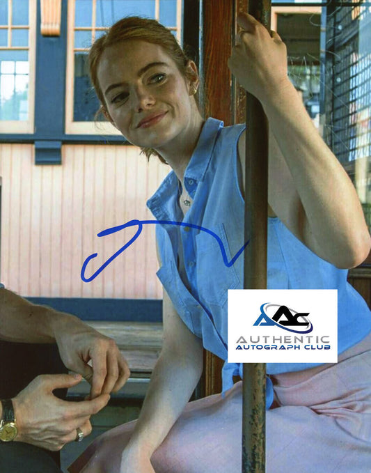 EMMA STONE AUTOGRAPH SIGNED 8x10 PHOTO OSCAR ACADEMY AWARD WINNER LA LA LAND COA