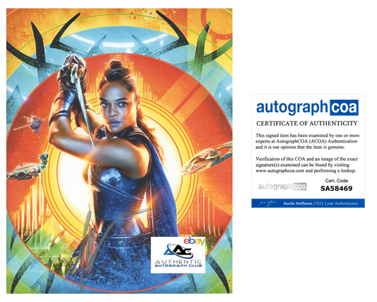 TESSA THOMPSON AUTOGRAPH SIGNED 8X10 PHOTO THOR RAGNAROK VALKYRIE ACOA