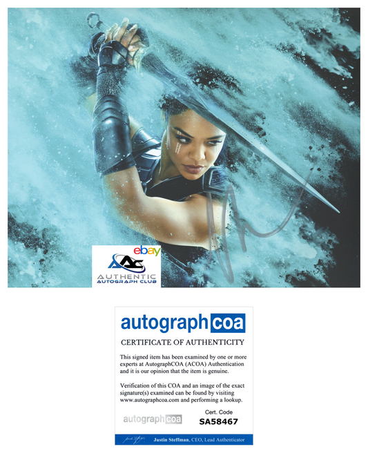 TESSA THOMPSON AUTOGRAPH SIGNED 8X10 PHOTO THOR RAGNAROK VALKYRIE ACOA