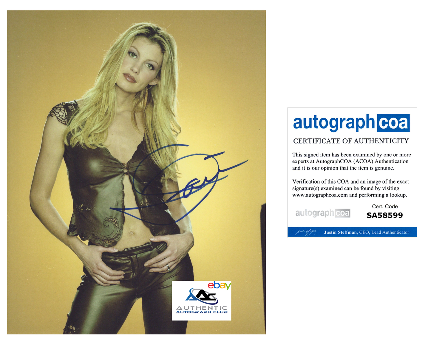 FAITH HILL AUTOGRAPH SIGNED 8x10 PHOTO MUSICIAN COUNTRY SINGER ACOA