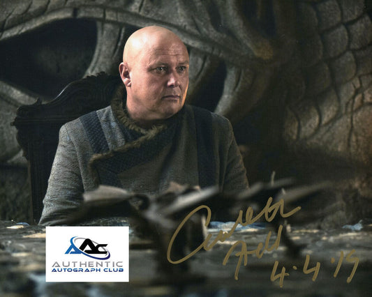 CONLETH HILL AUTOGRAPH SIGNED 8x10 PHOTO GAME OF THRONES GOT COA