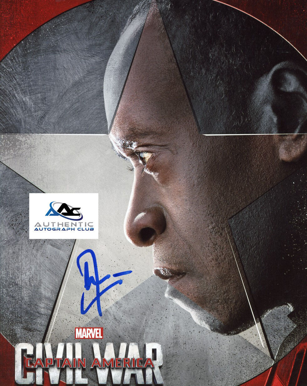 DON CHEADLE AUTOGRAPH SIGNED 8x10 PHOTO CAPTAIN AMERICA WAR MACHINE CIVIL WARCOA