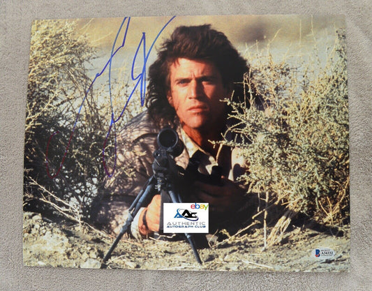 MEL GIBSON AUTOGRAPH SIGNED 11x14 PHOTO LETHAL WEAPON BECKETT BAS LETTER