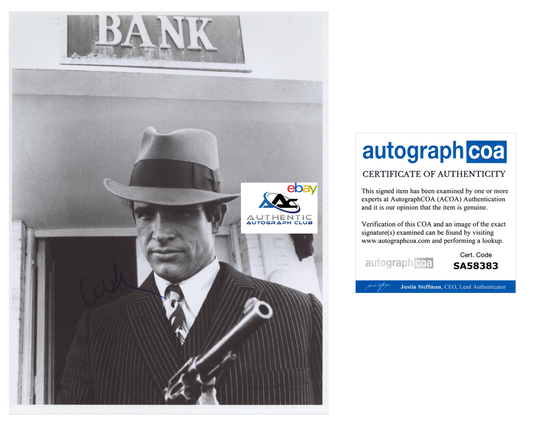 WARREN BEATTY AUTOGRAPH SIGNED 8x10 PHOTO BONNIE AND CLYDE ACOA