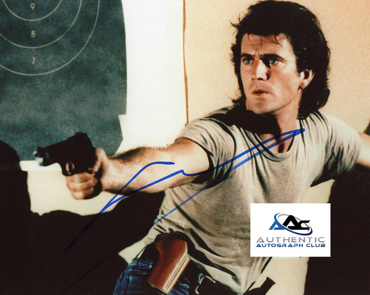 MEL GIBSON AUTOGRAPH SIGNED 8x10 PHOTO BRAVEHEART LETHAL WEAPON MAD MAX COA