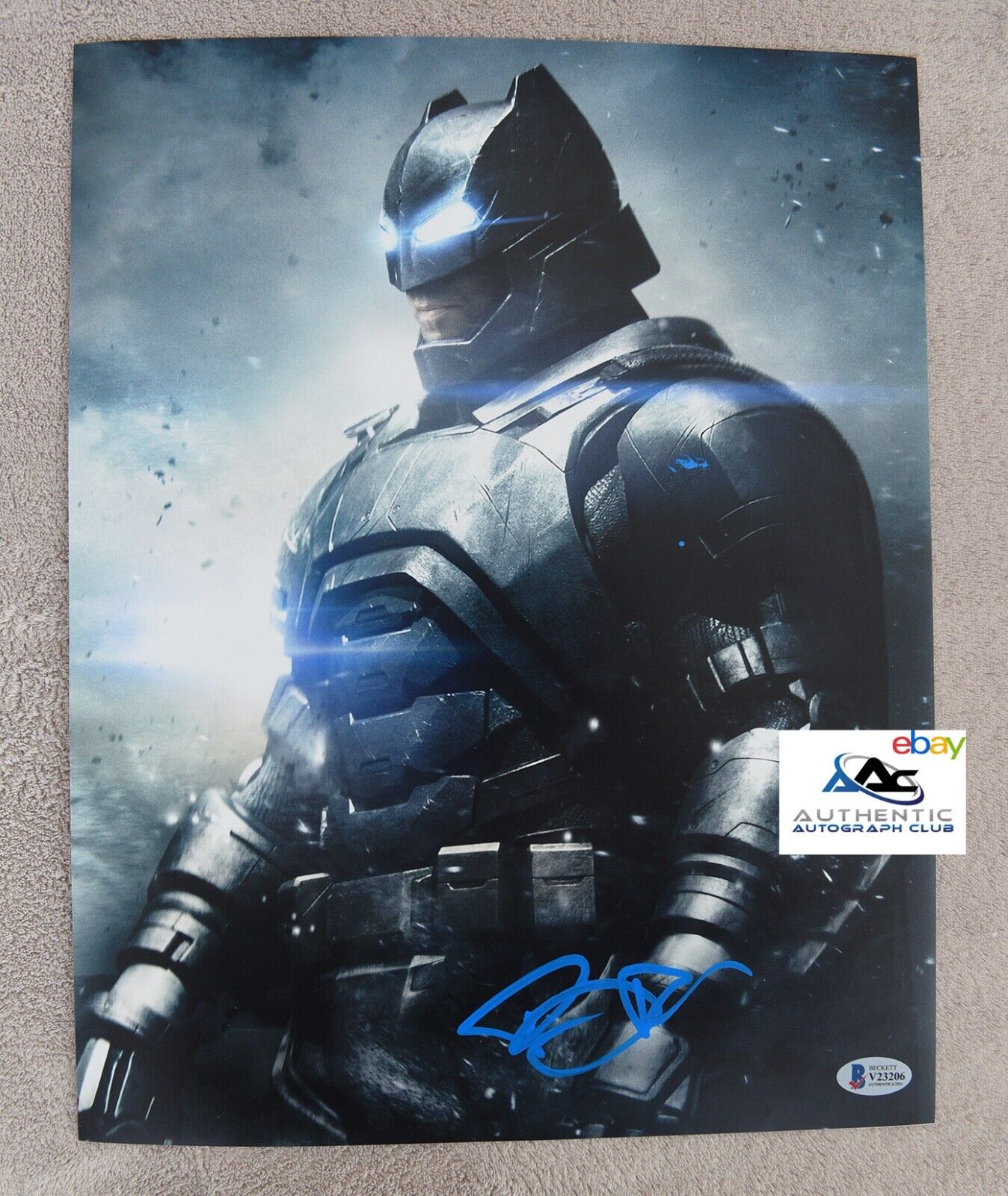 BEN AFFLECK AUTOGRAPH SIGNED 11x14 PHOTO BATMAN V SUPERMAN JUSTICE LEAGUE BECKET