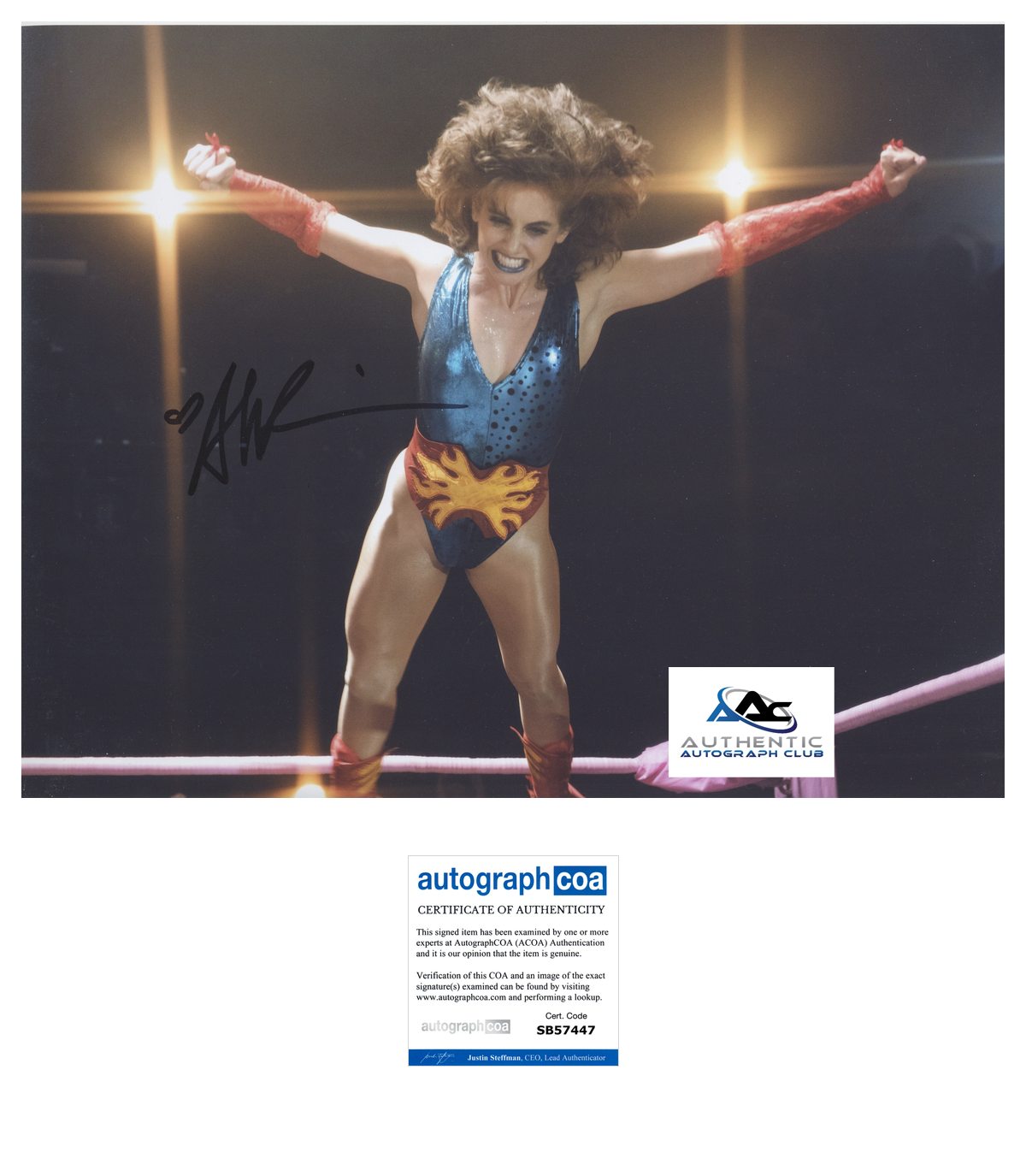 ALISON BRIE AUTOGRAPH SIGNED 11X14 PHOTO GLOW ACOA