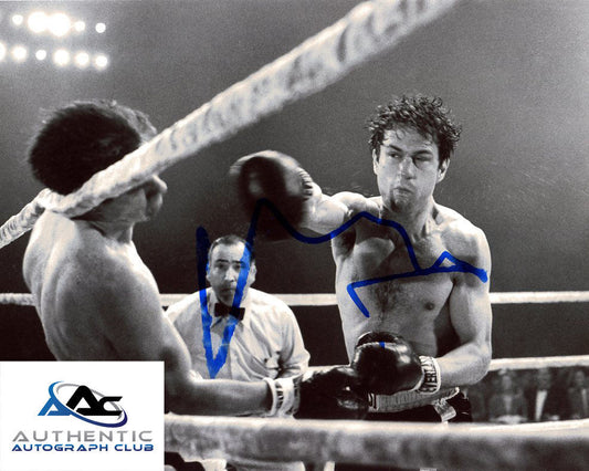 ROBERT DENIRO DE NIRO AUTOGRAPH SIGNED 8x10 PHOTO RAGING BULL COA