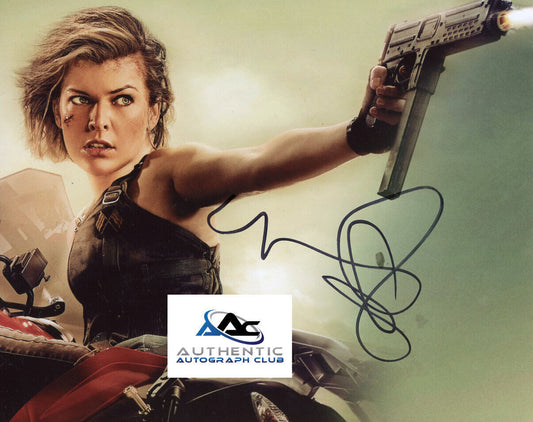 MILLA JOVOVICH AUTOGRAPH SIGNED 8x10 PHOTO RESIDENT EVIL APOCALYPSE EXTINCT COA