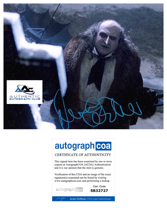 DANNY DEVITO AUTOGRAPH SIGNED 8x10 PHOTO PENGUIN BATMAN ACOA