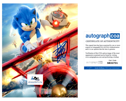 BEN SCHWARTZ AUTOGRAPH SIGNED 8x10 PHOTO SONIC THE HEDGEHOG ACOA