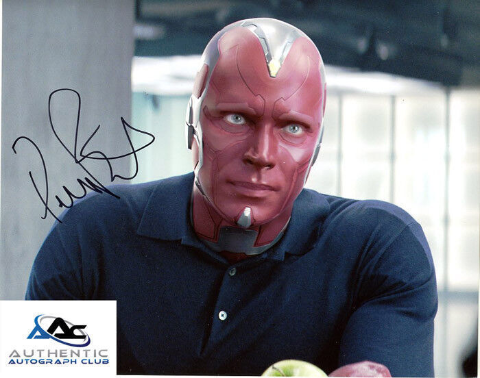 PAUL BETTANY AUTOGRAPH SIGNED 8x10 PHOTO VISION AVENGERS AGE OF ULTRON COA