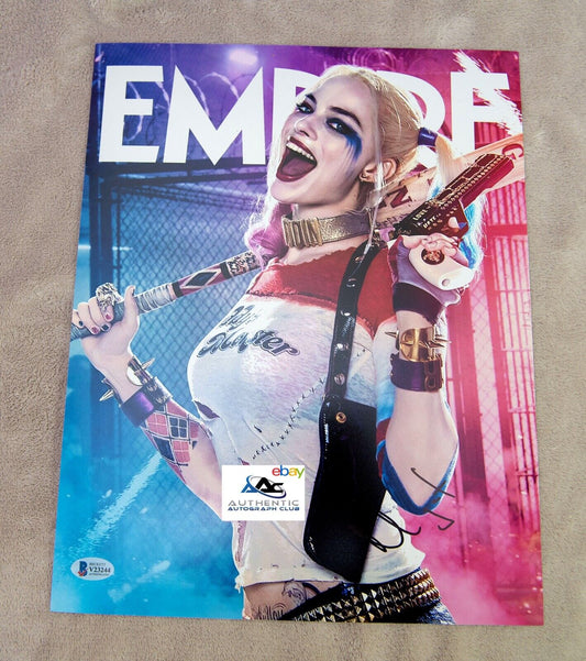 MARGOT ROBBIE AUTOGRAPH SIGNED 11x14 PHOTO HARLEY QUINN SUICIDE SQUAD BECKETT