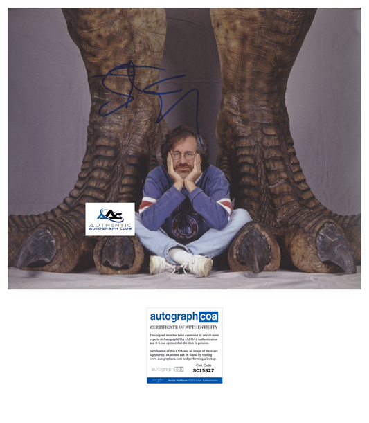 DIRECTOR STEVEN SPIELBERG AUTOGRAPH SIGNED 11X14 JURRASIC PARK ACOA