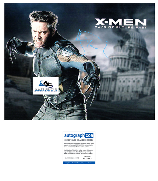 HUGH JACKMAN AUTOGRAPH SIGNED 11x14 PHOTO WOLVERINE X-MEN MARVEL ACOA