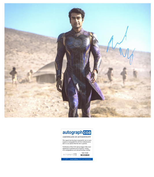 KUMAIL NANJIANI AUTOGRAPH SIGNED 11X14 PHOTO MARVEL ETERNALS ACOA