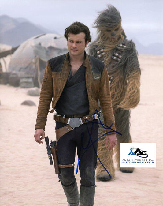 ALDEN EHRENREICH AUTOGRAPH SIGNED 8X10 PHOTO SOLO STAR WARS HAN SOLO COA