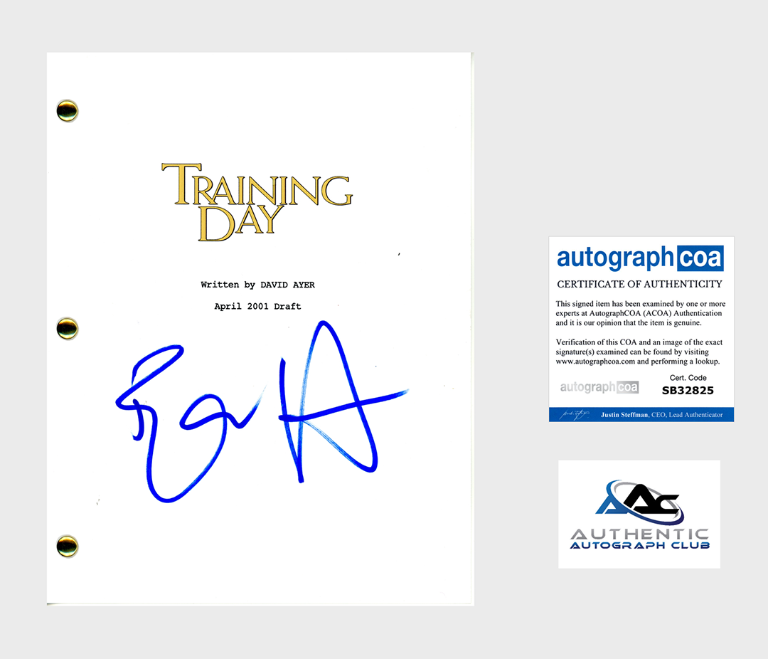 ETHAN HAWKE AUTOGRAPH SIGNED TRAINING DAY FULL SCRIPT ACOA