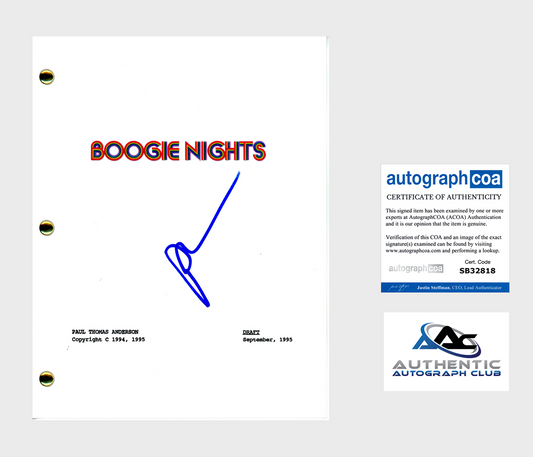 PAUL THOMAS ANDERSON AUTOGRAPH SIGNED BOOGIE NIGHTS FULL SCRIPT ACOA