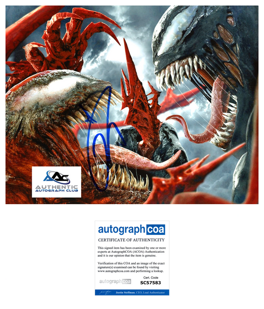 TOM HARDY AUTOGRAPH SIGNED 8x10 PHOTO MARVEL VENOM ACOA