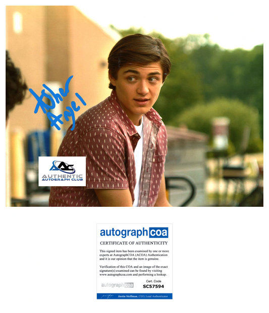 ASHER ANGEL AUTOGRAPH SIGNED 8x10 PHOTO SHAZAM ACOA