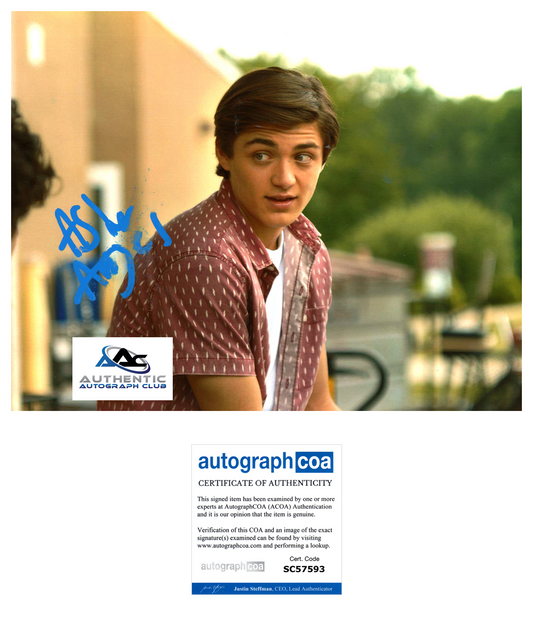 ASHER ANGEL AUTOGRAPH SIGNED 8x10 PHOTO SHAZAM ACOA