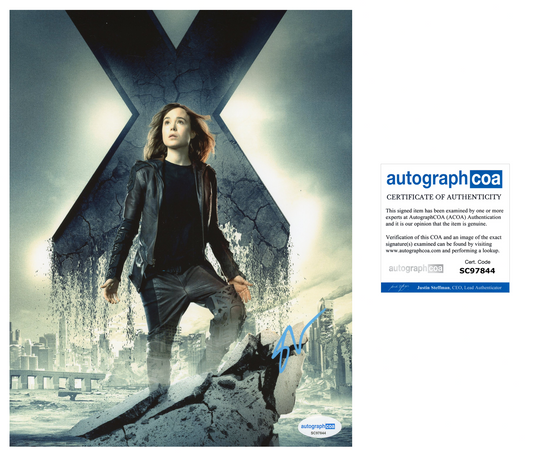 ELLIOT PAGE ELLEN PAGE AUTOGRAPH SIGNED 8x10 PHOTO X-MEN JUNO ACOA