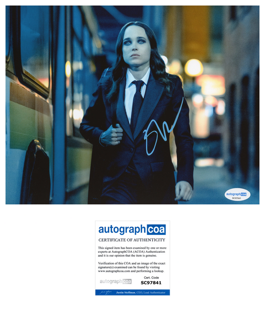 ELLIOT PAGE ELLEN PAGE AUTOGRAPH SIGNED 8x10 PHOTO X-MEN JUNO ACOA