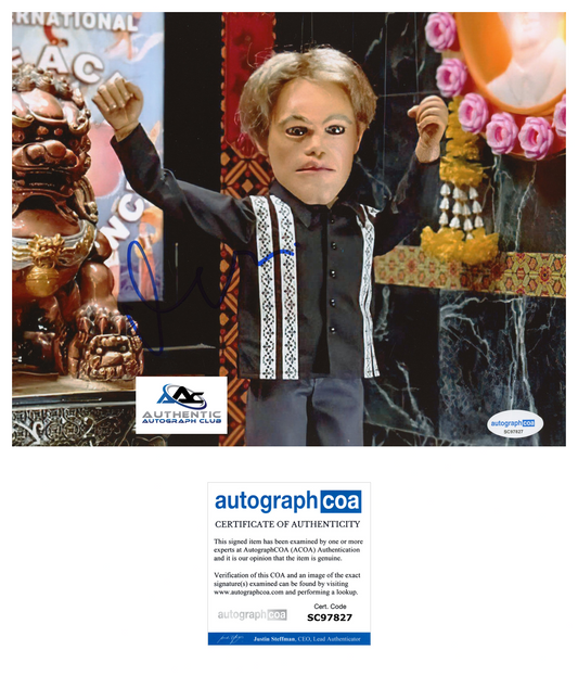 MATT DAMON AUTOGRAPH SIGNED 8x10 PHOTO TEAM AMERICA ACOA