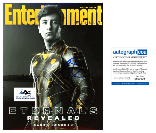 BARRY KEOGHAN AUTOGRAPH SIGNED 8X10 PHOTO ETERNALS MARVEL SALTBURN ACOA