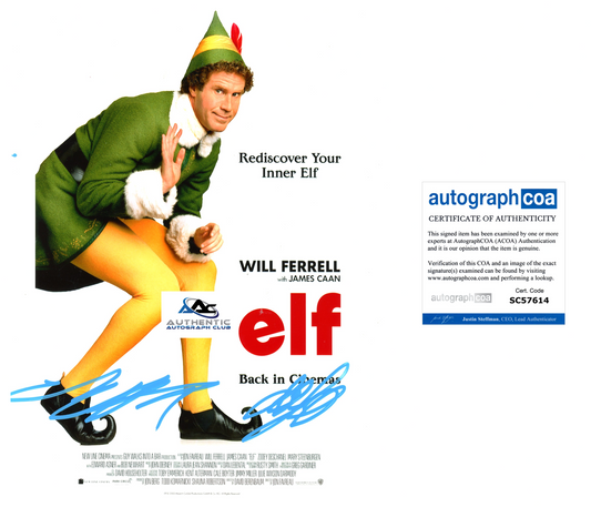 WILL FERRELL AUTOGRAPH SIGNED 8x10 PHOTO ELF ANCHORMAN ACOA