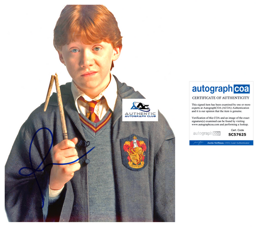 RUPERT GRINT AUTOGRAPH SIGNED 8x10 PHOTO HARRY POTTER ACOA