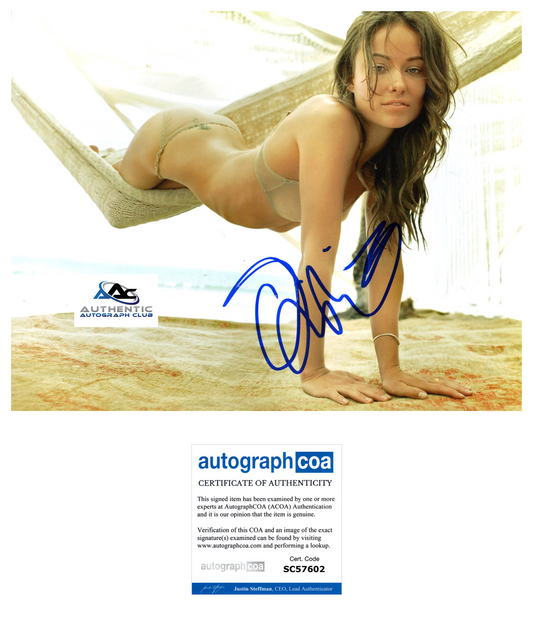 OLIVIA WILDE AUTOGRAPH SIGNED 8x10 PHOTO ACOA