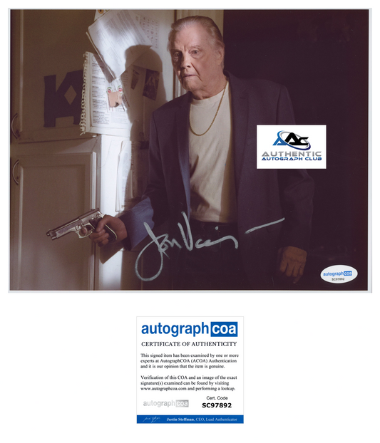 JON VOIGHT AUTOGRAPH SIGNED 8x10 PHOTO ACOA