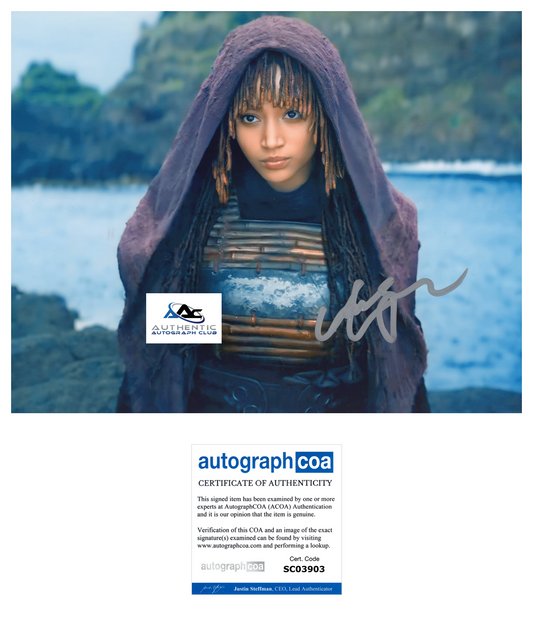 AMANDLA STENBERG AUTOGRAPH SIGNED 8x10 PHOTO THE ACOLYTE ACOA