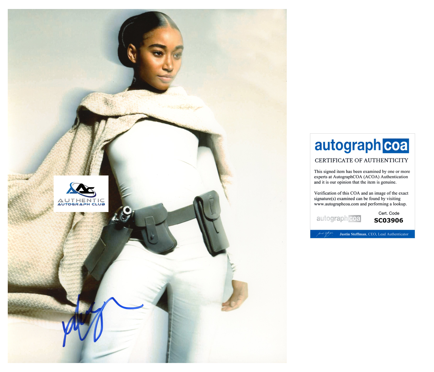 AMANDLA STENBERG AUTOGRAPH SIGNED 8x10 PHOTO THE ACOLYTE ACOA