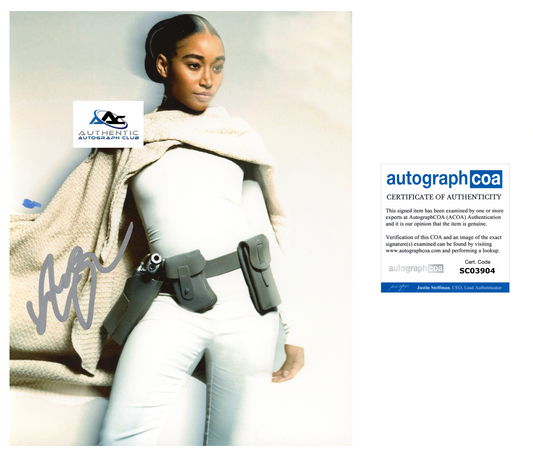 AMANDLA STENBERG AUTOGRAPH SIGNED 8x10 PHOTO THE ACOLYTE ACOA