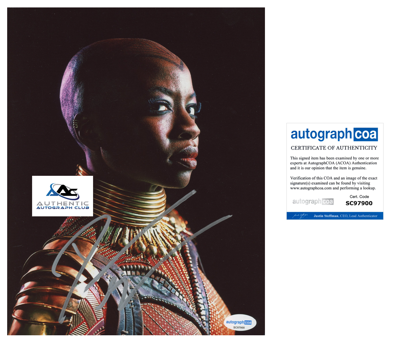 DANAI GURIRA AUTOGRAPH SIGNED 8X10 PHOTO BLACK PANTHER WAKANDA FOREVER ACOA