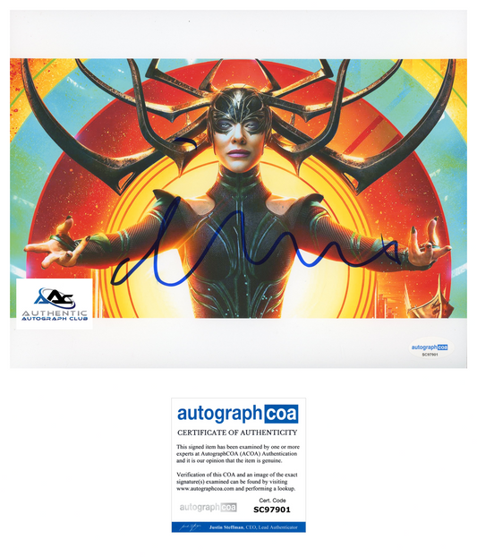 CATE BLANCHETT AUTOGRAPH SIGNED 8X10 THOR VILLAN RAGNAROK PHOTO ACOA