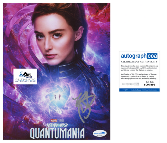 KATHRYN NEWTON AUTOGRAPH SIGNED 8X10 PHOTO ANT MAN WASP QUANTUMANIA ACOA