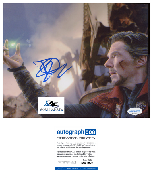 BENEDICT CUMBERBATCH AUTOGRAPH SIGNED 8X10 PHOTO DR DOCTOR STRANGE MARVEL ACOA