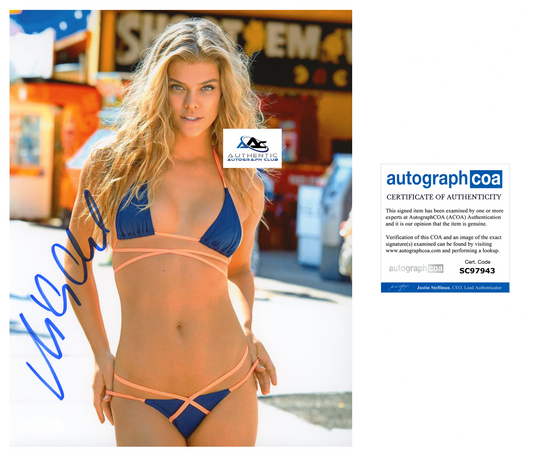 NINA AGDAL AUTOGRAPH SIGNED 8X10 PHOTO SI SPORTS ILLUSTRATED MODEL ACOA