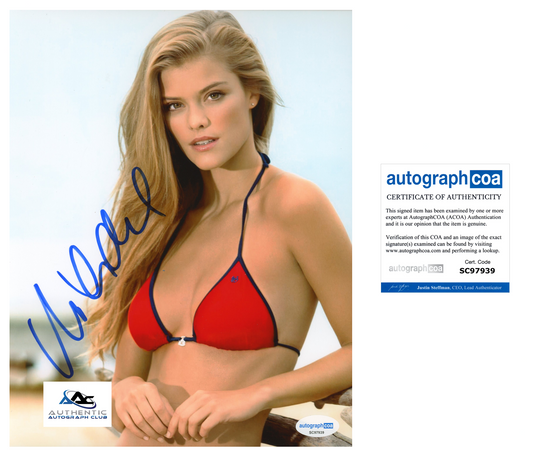 NINA AGDAL AUTOGRAPH SIGNED 8X10 PHOTO SI SPORTS ILLUSTRATED MODEL ACOA