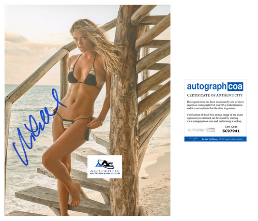 NINA AGDAL AUTOGRAPH SIGNED 8X10 PHOTO SI SPORTS ILLUSTRATED MODEL ACOA