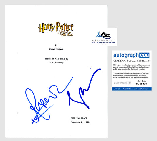 RUPERT GRINT AND GARY OLDMAN AUTOGRAPH SIGNED HARRY POTTER FULL SCRIPT ACOA